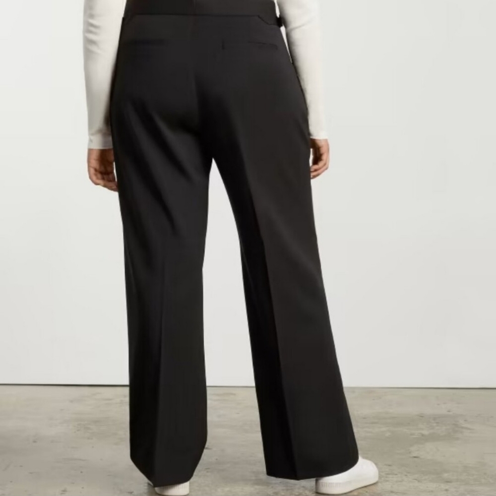 Everlane The ’80s Italian Wool Wide Leg Pant - Black - Size 6 - Picture 9 of 10
